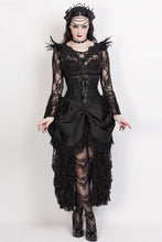 Load image into Gallery viewer, Underbust Corset Dress Black velvet
