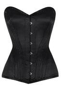 Black Satin Overbust Corset in sizes 20,22