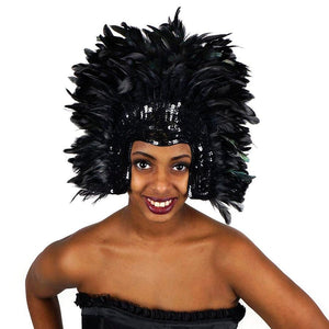 Headdress Sequin and Feather