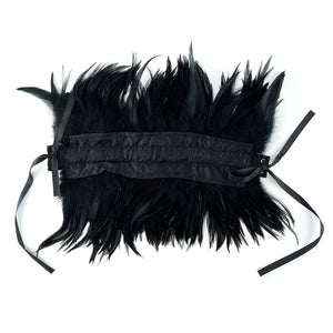 Feather Choker in Black or Red