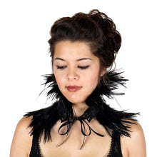 Load image into Gallery viewer, Feather Choker in Black or Red
