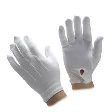 Gloves Cotton Men's White