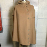 Wool Hooded Caplet Macton
