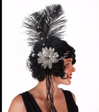Load image into Gallery viewer, Sequins Flapper Headband w/ Feathers
