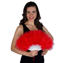 Load image into Gallery viewer, Fan Marabou Feather Red
