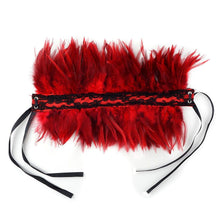 Load image into Gallery viewer, Feather Choker in Black or Red
