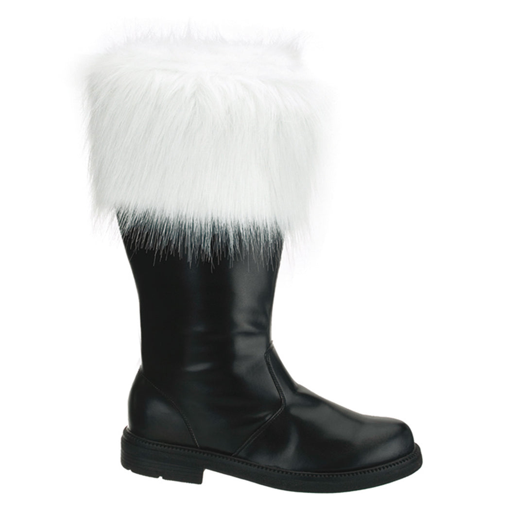 Black Santa Boot w/ Fur