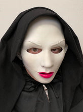 Load image into Gallery viewer, Satan&#39;s Sister UV Glow Evil Nun Latex Face Mask
