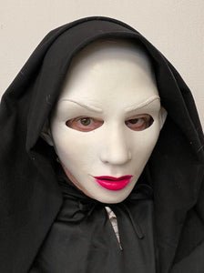 Satan's Sister UV Glow Evil Nun Latex Face Mask