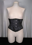Corset Underbust Waist Training Black Satin Sizes 28, 34