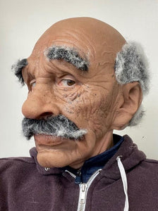 Old Man Mask Balding w/Moustache