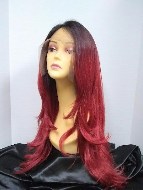 Cameron Long and Layered Lace Front Wig Blonde or Burgundy by West Bay